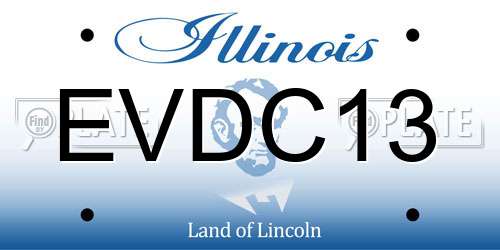 EVDC13 Illinois License Plate