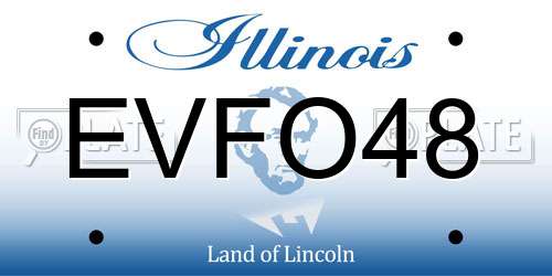 EVFO48 Illinois License Plate
