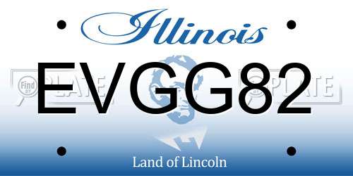 EVGG82 Illinois License Plate
