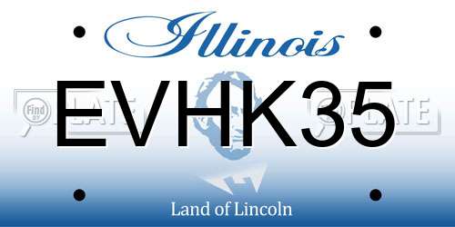 EVHK35 Illinois License Plate