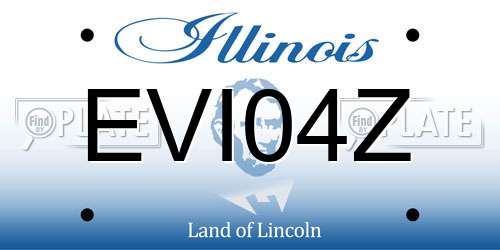 EVI04Z Illinois License Plate