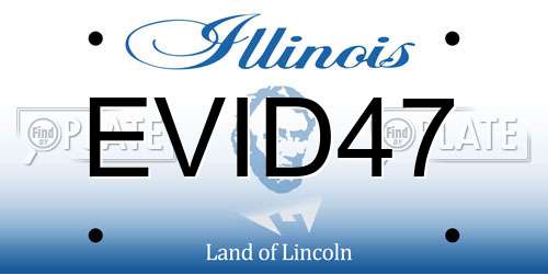 EVID47 Illinois License Plate