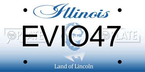 EVIO47 Illinois License Plate