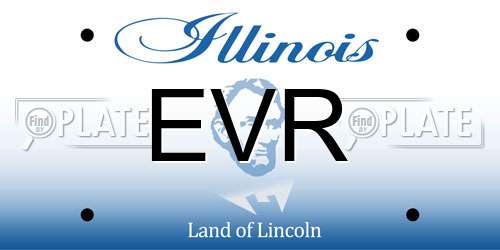 EVR Illinois License Plate