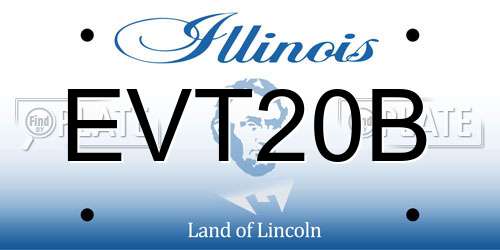 EVT20B Illinois License Plate