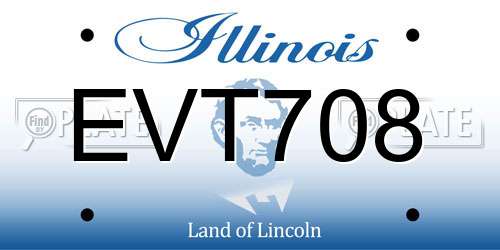 EVT708 Illinois License Plate