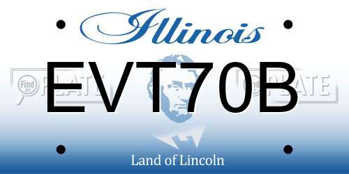 EVT70B Illinois License Plate