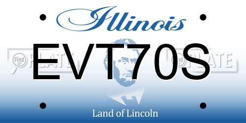EVT70S Illinois License Plate