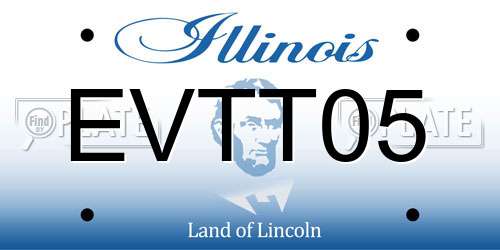 EVTT05 Illinois License Plate