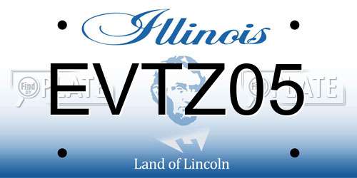EVTZ05 Illinois License Plate