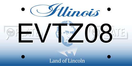 EVTZ08 Illinois License Plate