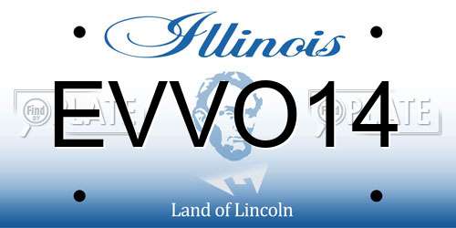 EVVO14 Illinois License Plate