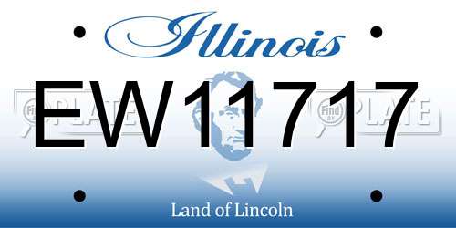EW11717 Illinois License Plate