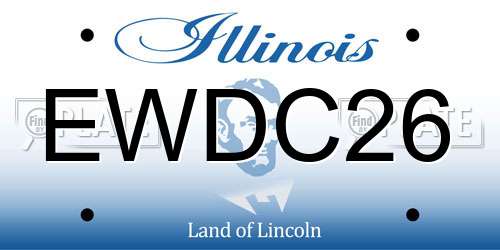 EWDC26 Illinois License Plate