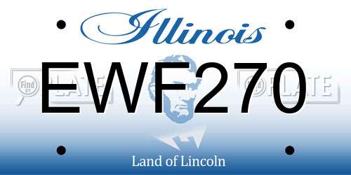 EWF270 Illinois License Plate