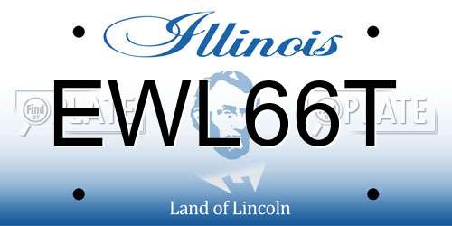 EWL66T Illinois License Plate