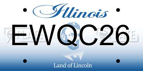 EWQC26 Illinois License Plate
