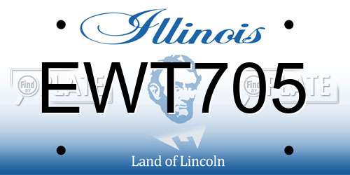 EWT705 Illinois License Plate