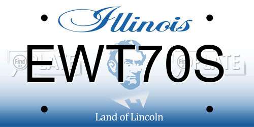 EWT70S Illinois License Plate