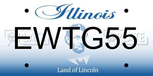 EWTG55 Illinois License Plate
