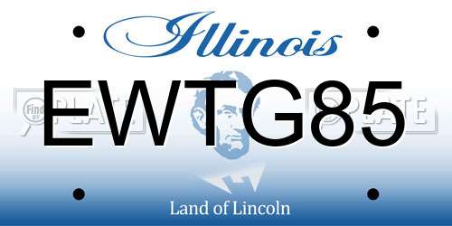 EWTG85 Illinois License Plate