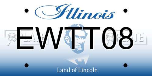 EWTT08 Illinois License Plate
