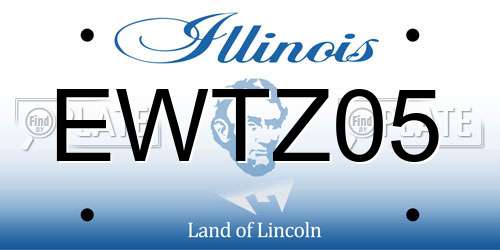 EWTZ05 Illinois License Plate