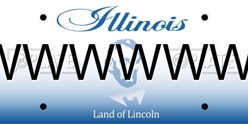 EWWWWWWW Illinois License Plate