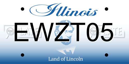 EWZT05 Illinois License Plate