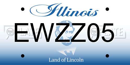 EWZZ05 Illinois License Plate