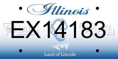 EX14183 Illinois License Plate