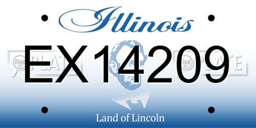 EX14209 Illinois License Plate