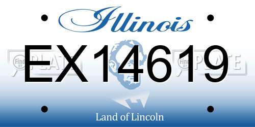 EX14619 Illinois License Plate