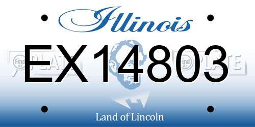 EX14803 Illinois License Plate