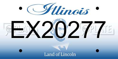 EX20277 Illinois License Plate