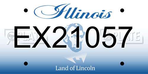 EX21057 Illinois License Plate