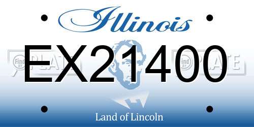EX21400 Illinois License Plate