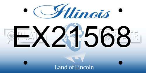 EX21568 Illinois License Plate