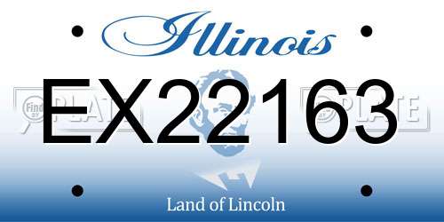 EX22163 Illinois License Plate