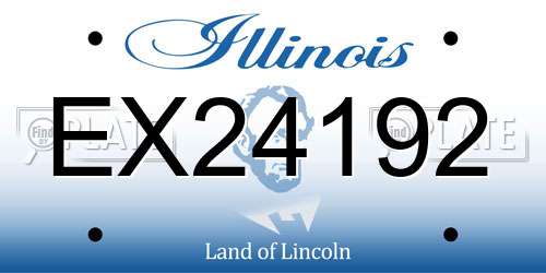 EX24192 Illinois License Plate