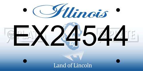 EX24544 Illinois License Plate