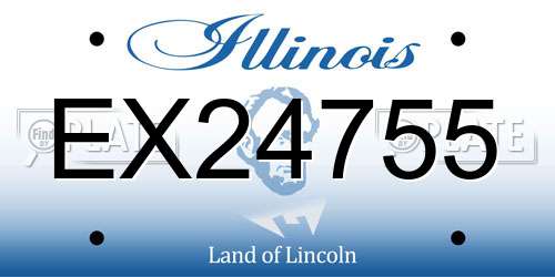EX24755 Illinois License Plate