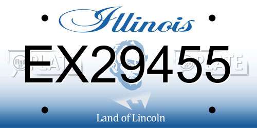 EX29455 Illinois License Plate