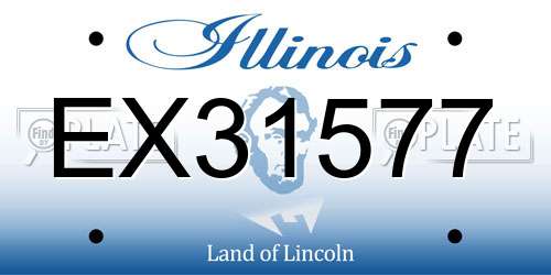 EX31577 Illinois License Plate
