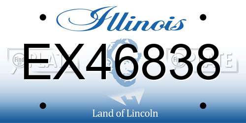 EX46838 Illinois License Plate