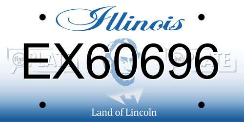 EX60696 Illinois License Plate