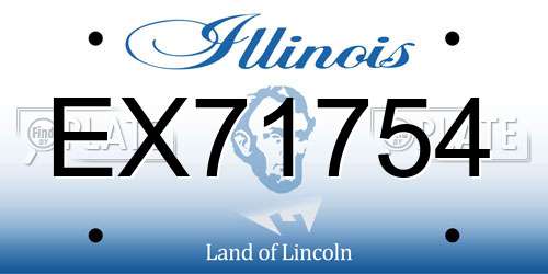 EX71754 Illinois License Plate