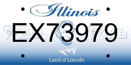 EX73979 Illinois License Plate