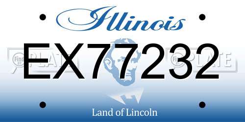 EX77232 Illinois License Plate