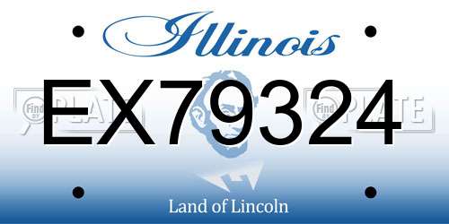 EX79324 Illinois License Plate
